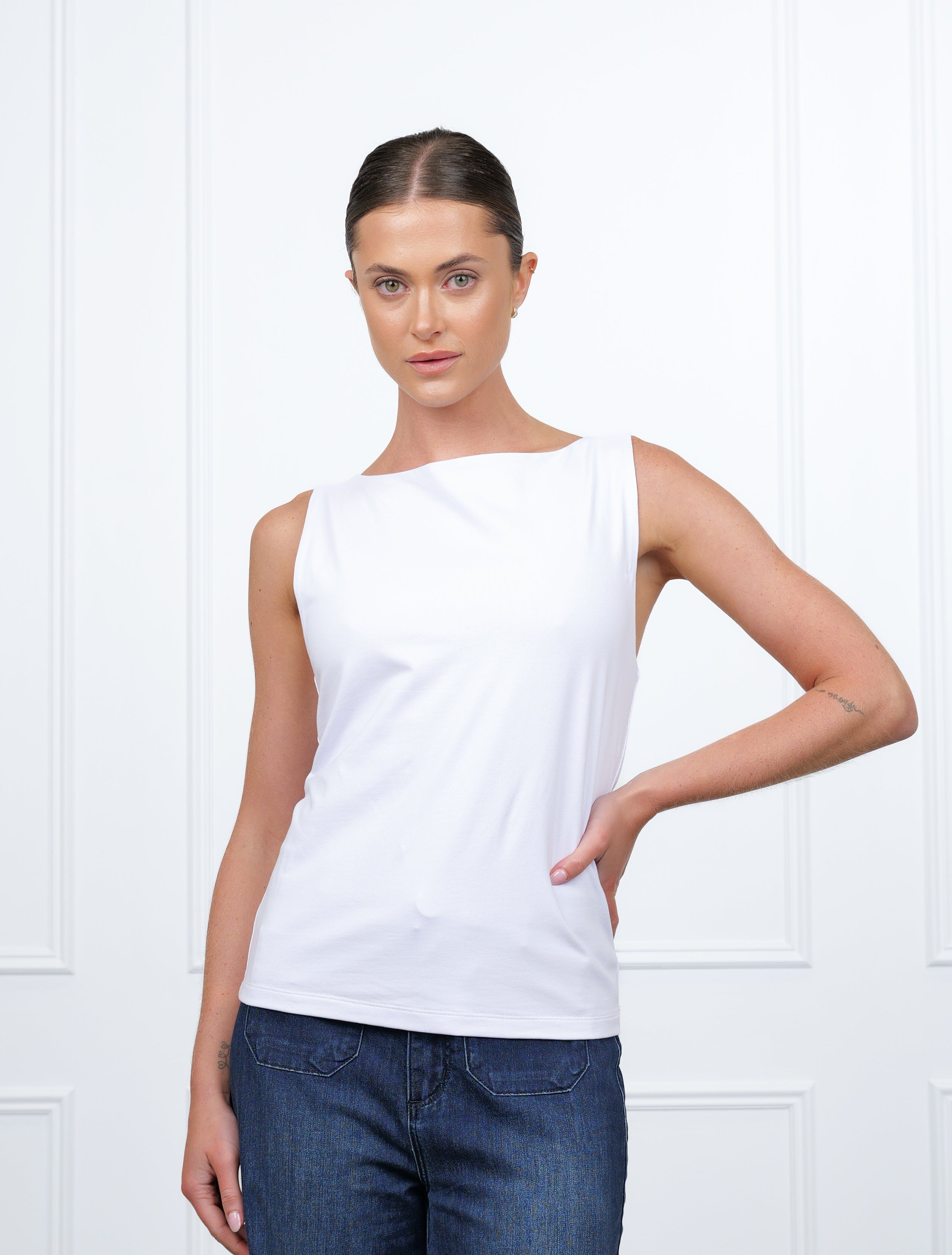 Shell Top White - Zjoosh