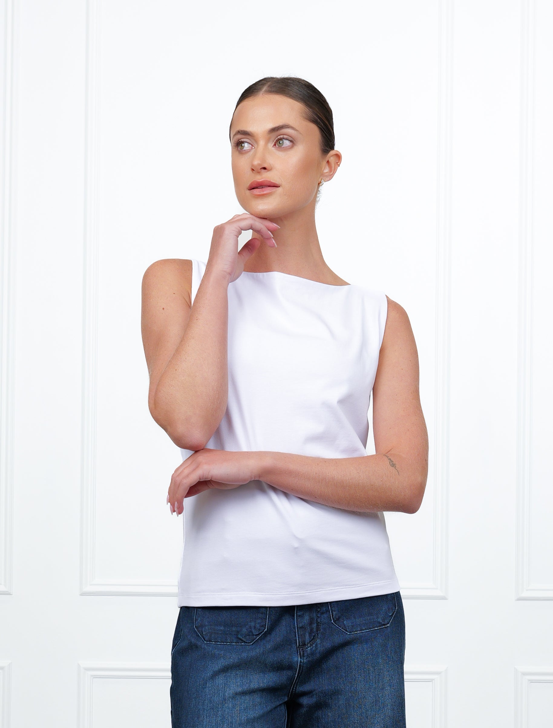 Shell Top White - Zjoosh