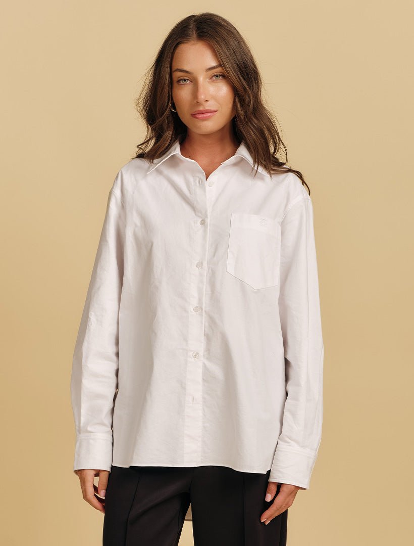 Zjoosh Boyfriend Shirt White - Zjoosh