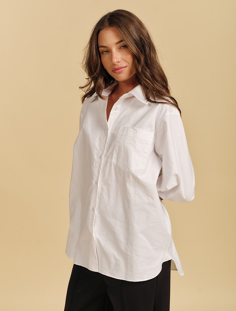 Zjoosh Boyfriend Shirt White - Zjoosh